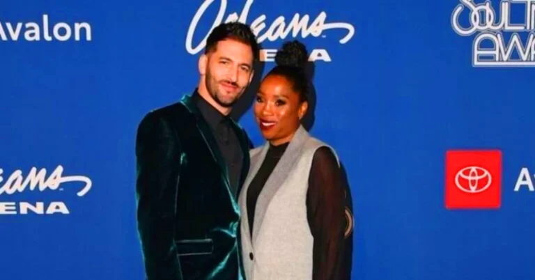 Azure Luna Buck parents Jon B and Danette Jackson at red carpet event